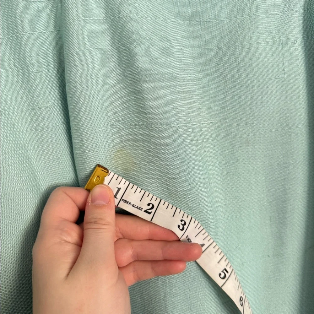 Vintage 50s 60s Baby Blue Hand Beaded Sheath Dress Lace Rhinestone Cocktail M/L - Picture 16 of 16